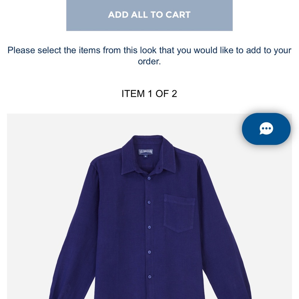 Blue Button-Up Shirt - Picture 7 of 7